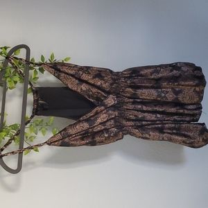 Dressy black/brown top